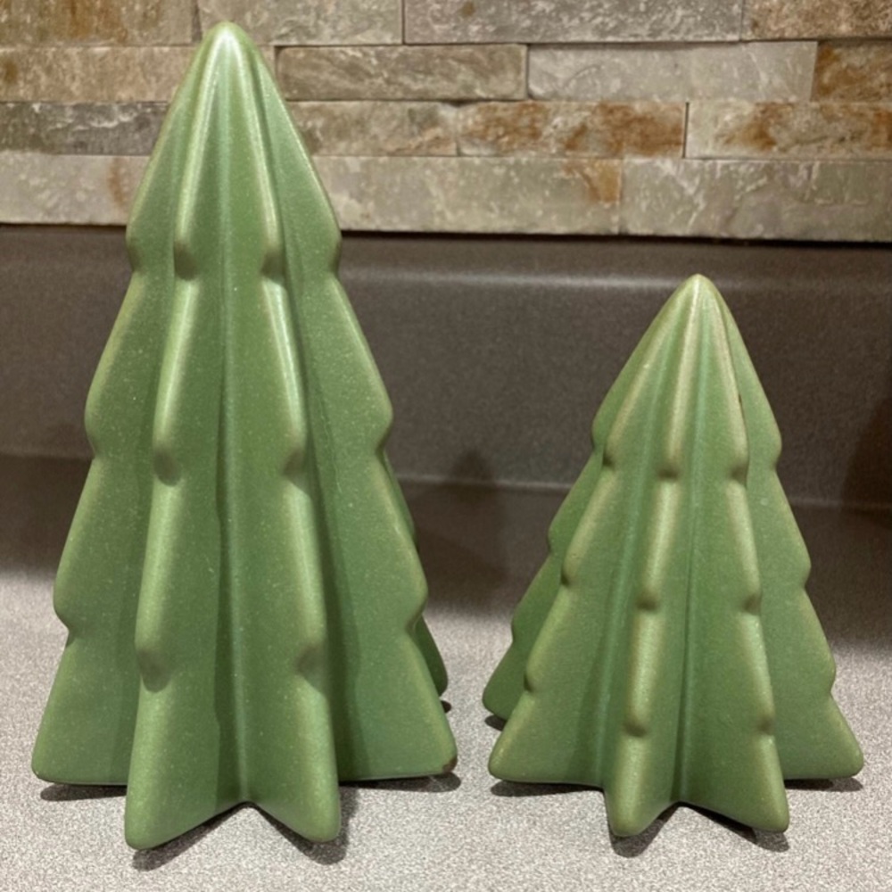 Threshold Medium & Small Green Ceramic Decorative Trees